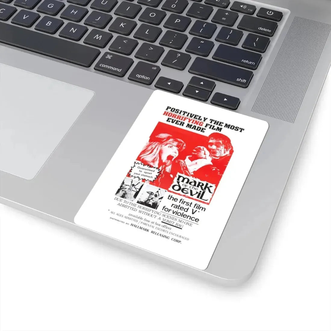 MARK OF THE DEVIL 1970 Movie Poster - STICKER Vinyl Kiss-Cut Decal - The Sticker Space