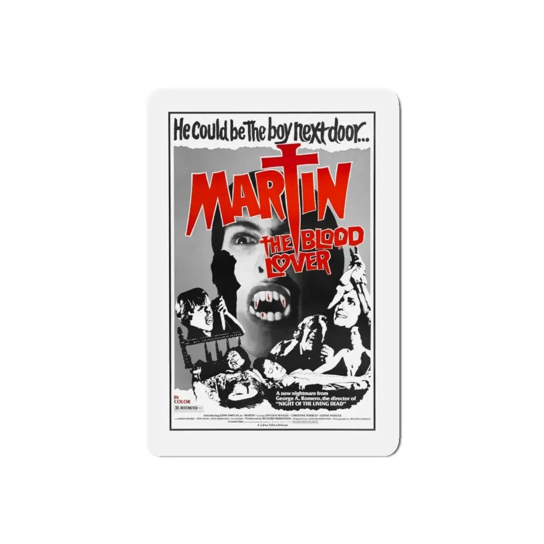 MARTIN 1977 Movie Poster - Refrigerator Magnet - The Sticker Space