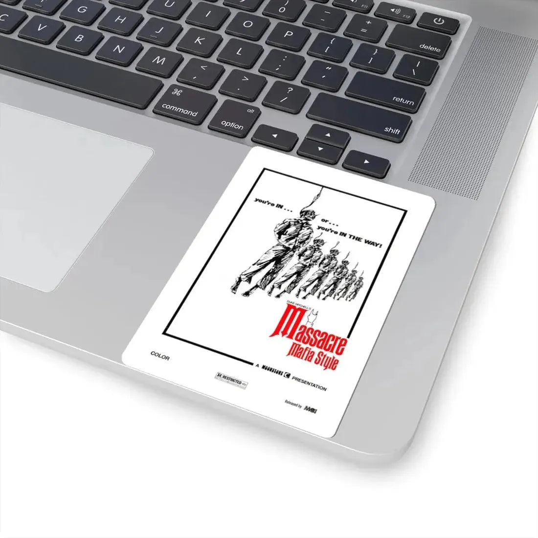 MASSACRE MAFIA STYLE 1974 Movie Poster - STICKER Vinyl Kiss-Cut Decal - The Sticker Space