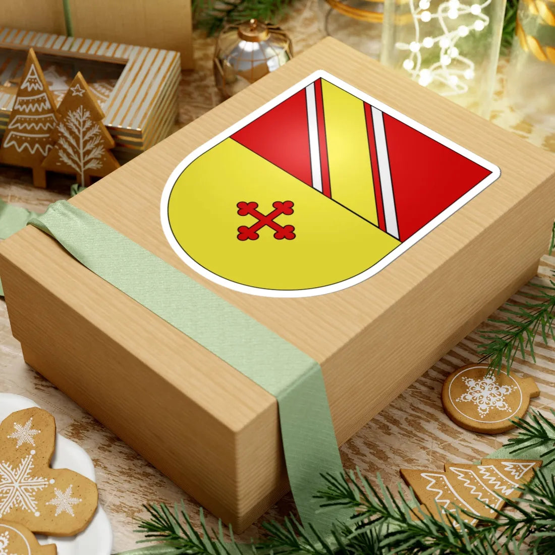 Massonnens-coat of arms (Switzerland) (Coat of Arms) STICKER Vinyl Kiss-Cut Decal - The Sticker Space