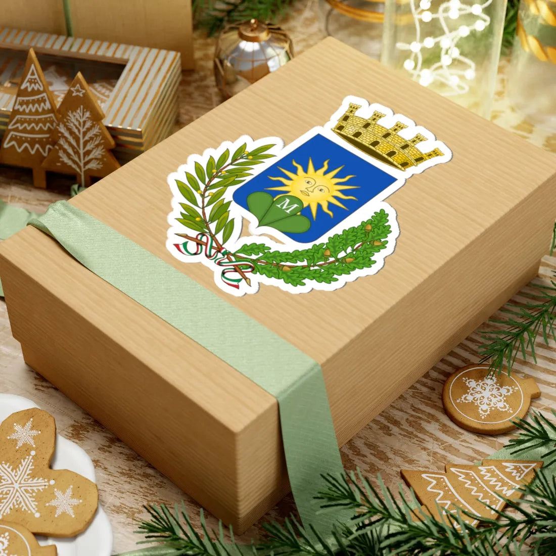 Matino-Stemma (Italy) (Coat of Arms) STICKER Vinyl Kiss-Cut Decal - The Sticker Space