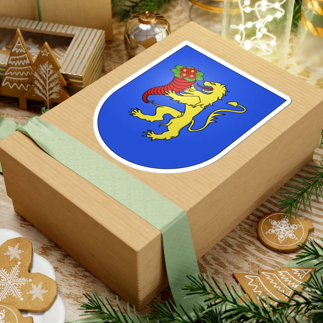 Matran-coat of arms (Switzerland) (Coat of Arms) STICKER Vinyl Kiss-Cut Decal - The Sticker Space