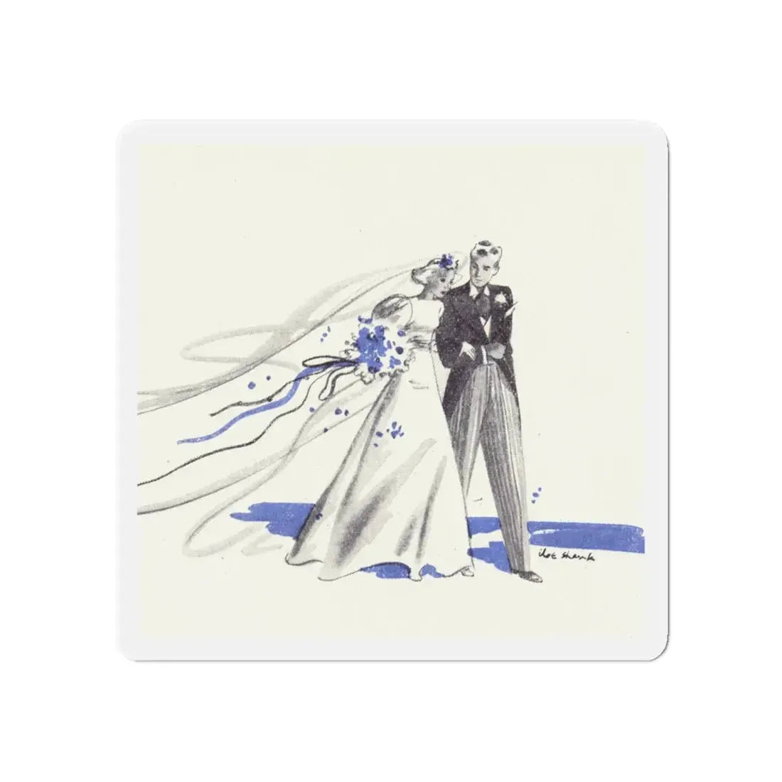 McCall's magazine illustration, June 1939 (1) (Magazine Illustration) Refrigerator Magnet - The Sticker Space