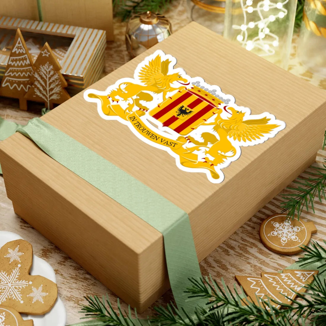 Mechelen wapen 1 (Belgium) (Coat of Arms) STICKER Vinyl Kiss-Cut Decal - The Sticker Space