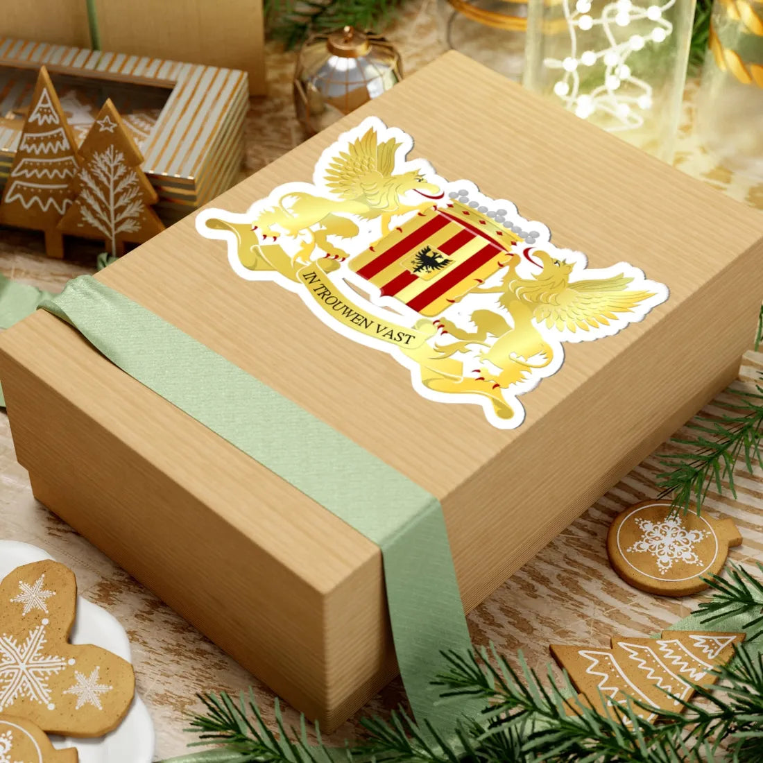 Mechelen wapen 2 (Belgium) (Coat of Arms) STICKER Vinyl Kiss-Cut Decal - The Sticker Space