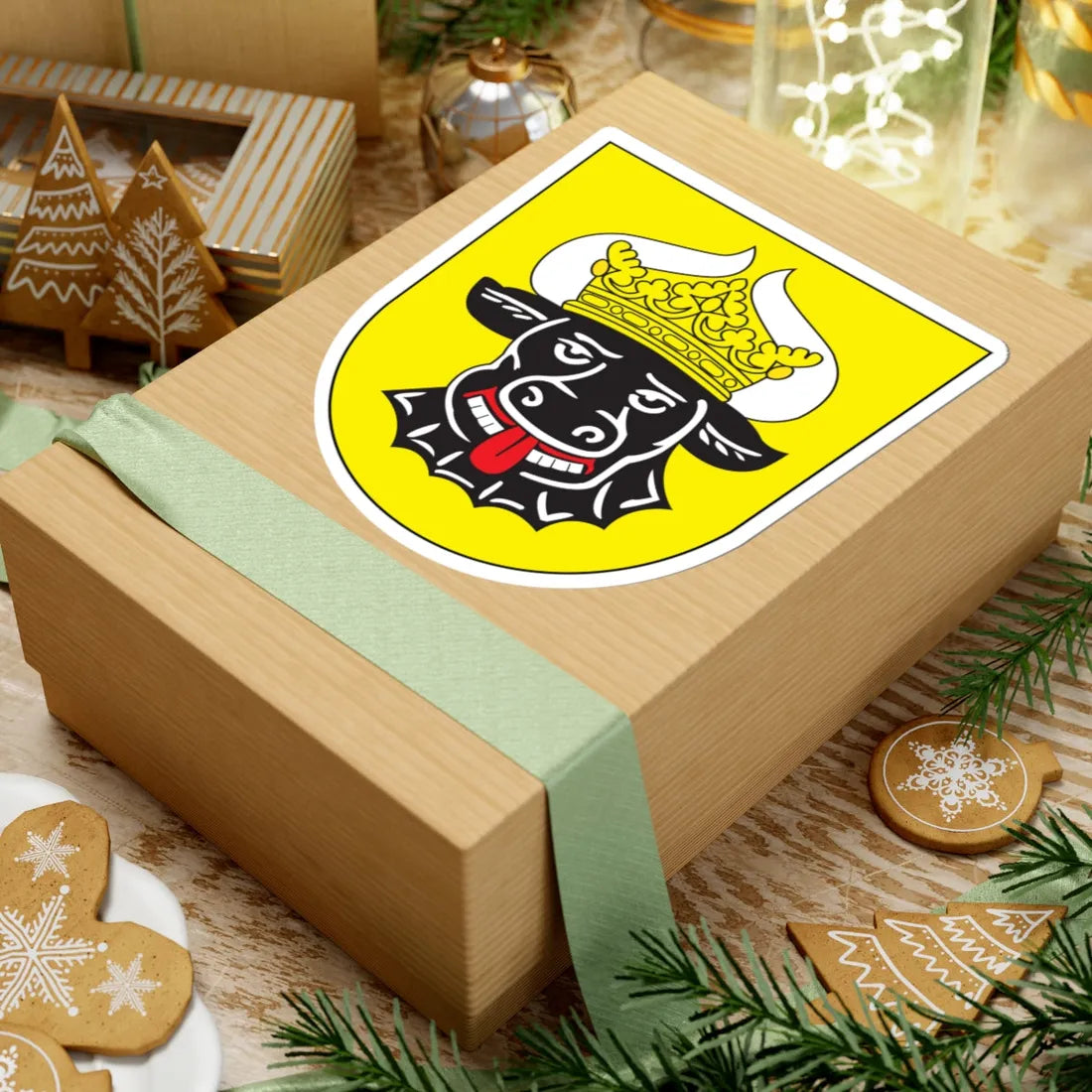 Mecklenburg Arms (Denmark) (Coat of Arms) STICKER Vinyl Kiss-Cut Decal - The Sticker Space