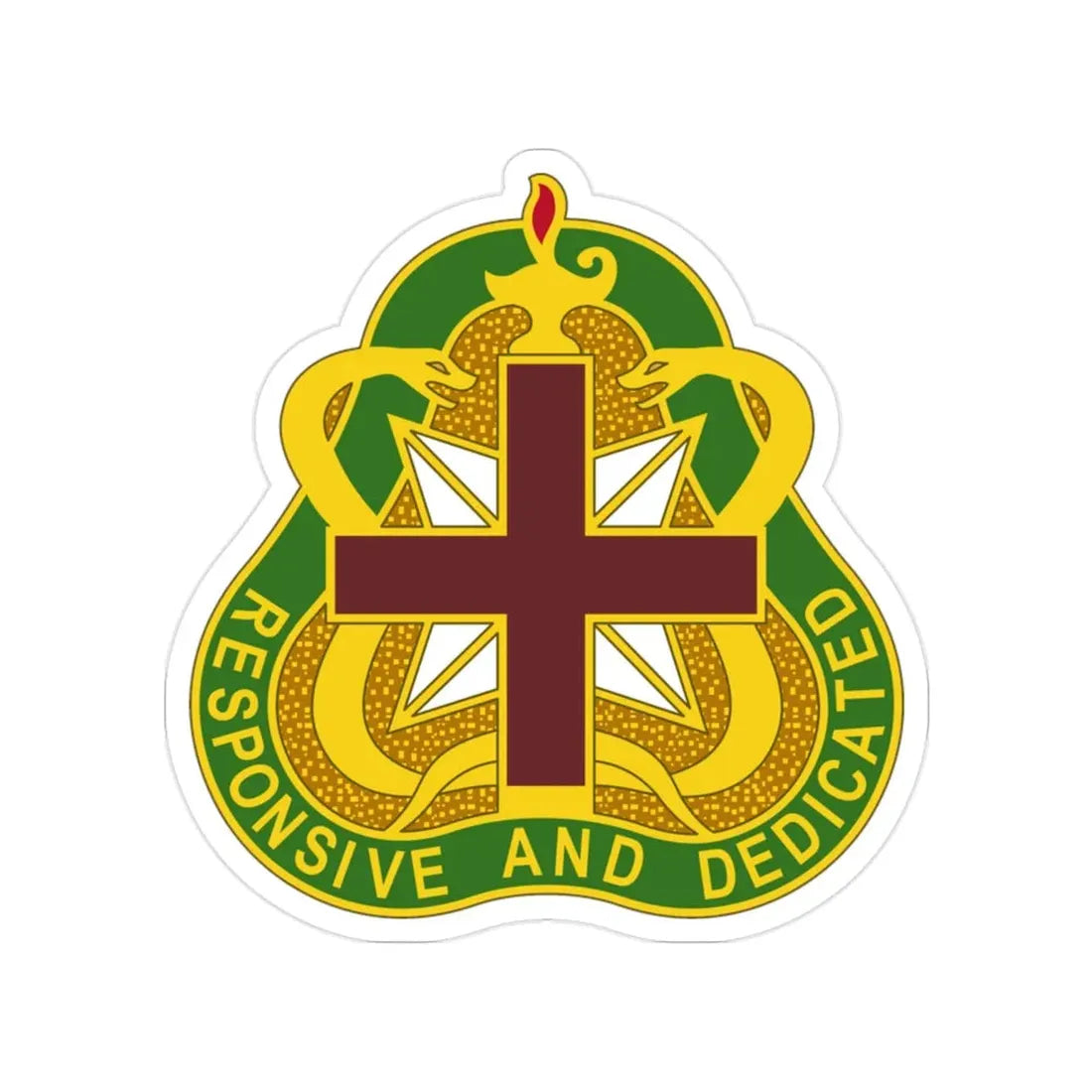 Medical Command 3 (U.S. Army) Transparent STICKER Die-Cut Vinyl Decal - The Sticker Space