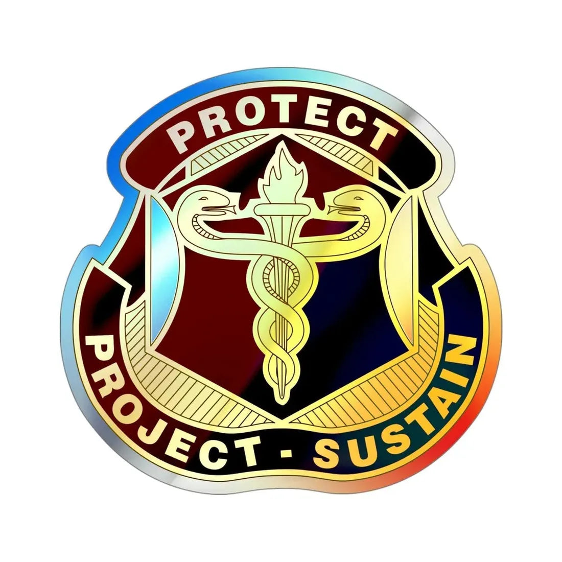 Medical Research and Development Command 2 (U.S. Army) Holographic STICKER Die-Cut Vinyl Decal - The Sticker Space