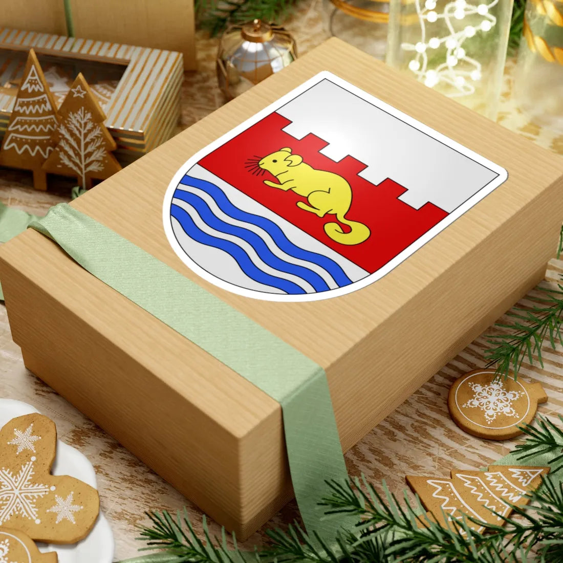 Melano-coat of arms (Switzerland) (Coat of Arms) STICKER Vinyl Kiss-Cut Decal - The Sticker Space