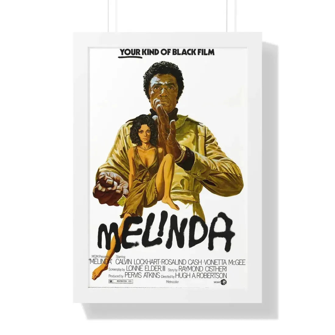 MELINDA 1972 - Framed Movie Poster - The Sticker Space