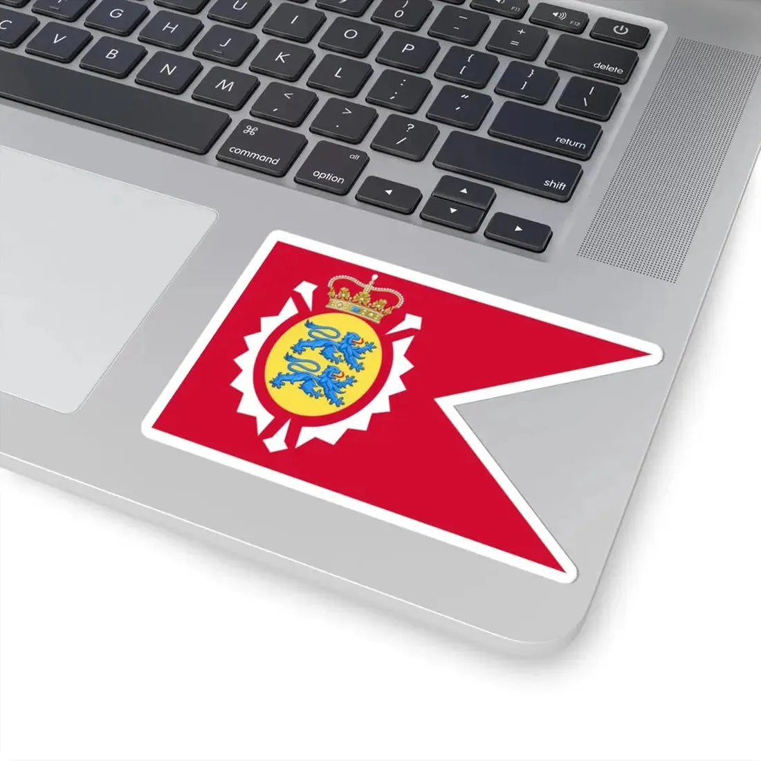 Merchant Ensign of Holstein-Gottorp Lions sinister (Denmark) STICKER Vinyl Kiss-Cut Decal - The Sticker Space