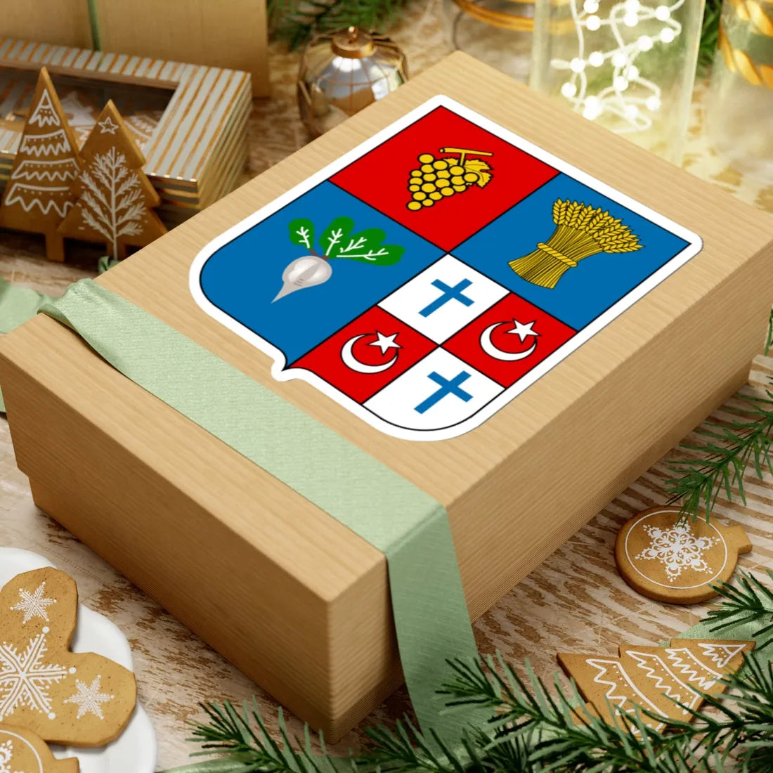 Mercier-Lacome Coat of Arms French Algeria (Algeria) (Coat of Arms) STICKER Vinyl Kiss-Cut Decal - The Sticker Space