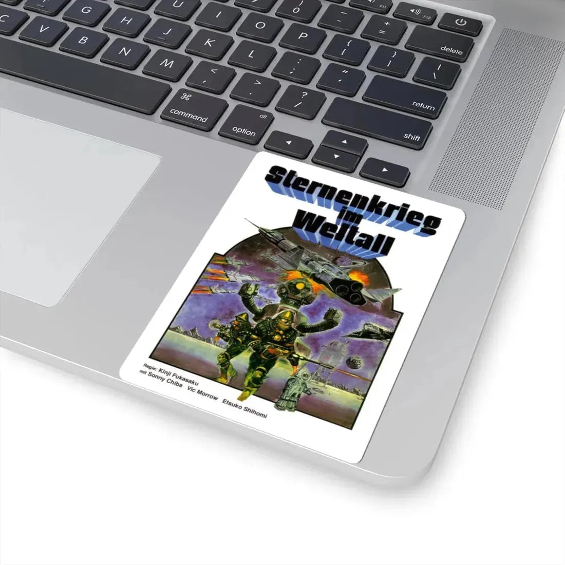 MESSAGE FROM SPACE (GERMAN) 1978 Movie Poster - STICKER Vinyl Kiss-Cut Decal - The Sticker Space