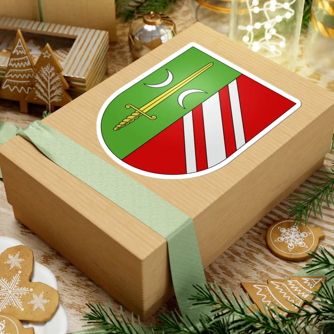 Meyrin-coat of arms (Switzerland) (Coat of Arms) STICKER Vinyl Kiss-Cut Decal - The Sticker Space