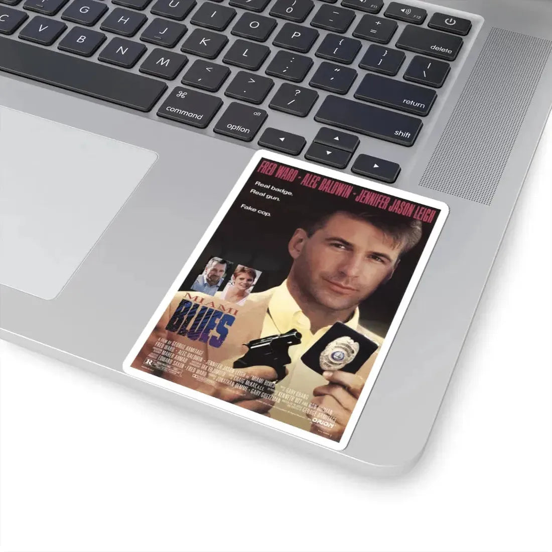 Miami Blues 1990 Movie Poster - STICKER Vinyl Kiss-Cut Decal - The Sticker Space