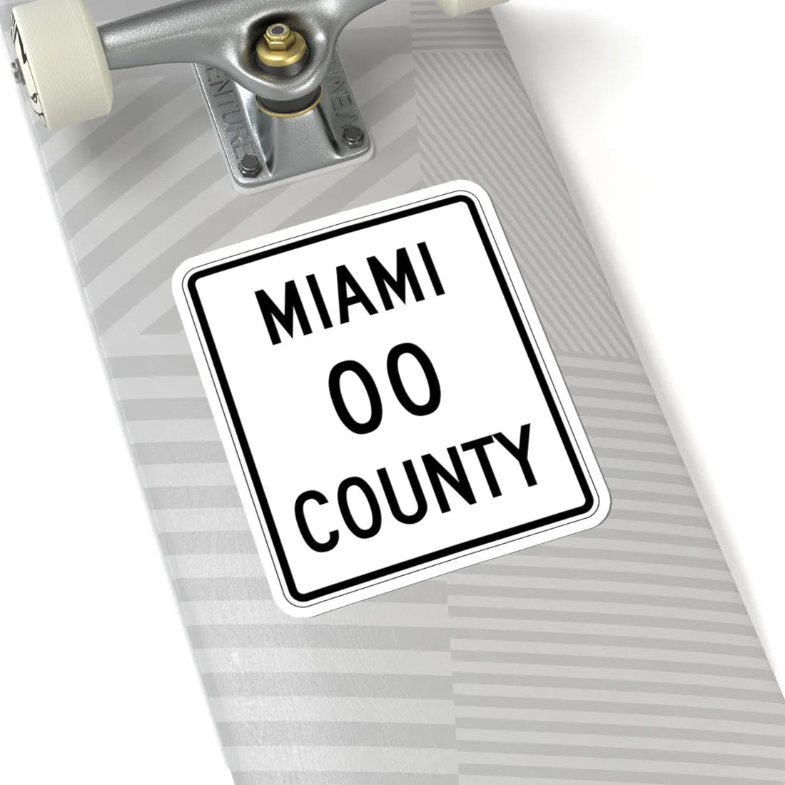 Miami County OH template (Ohio) (Road Sign) STICKER Vinyl Kiss-Cut Decal - The Sticker Space