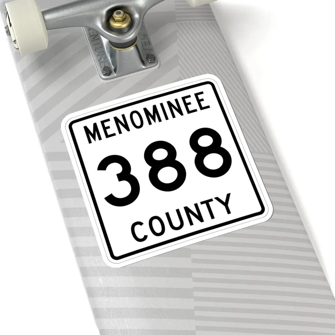 Michigan 388 Menominee County (Michigan) (Road Sign) STICKER Vinyl Kiss-Cut Decal - The Sticker Space