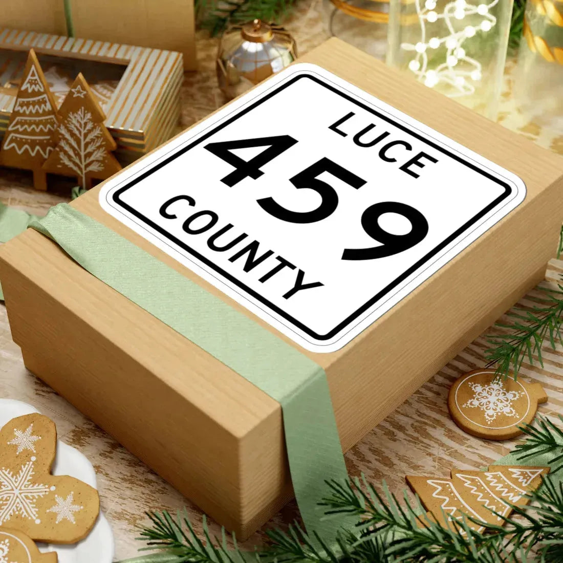 Michigan 459 Luce County (Michigan) (Road Sign) STICKER Vinyl Kiss-Cut Decal - The Sticker Space