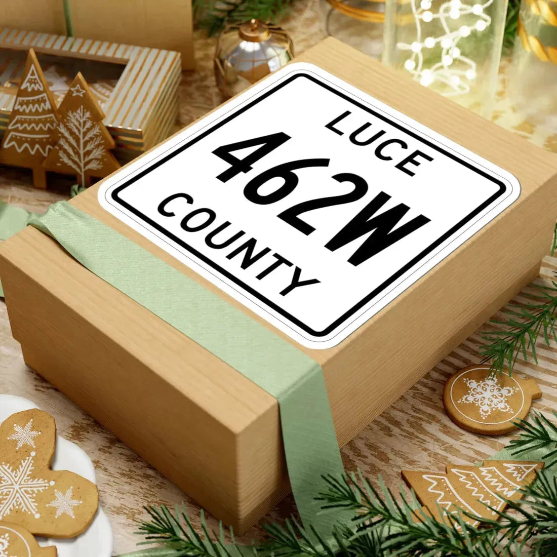 Michigan 462W Luce County (Michigan) (Road Sign) STICKER Vinyl Kiss-Cut Decal - The Sticker Space