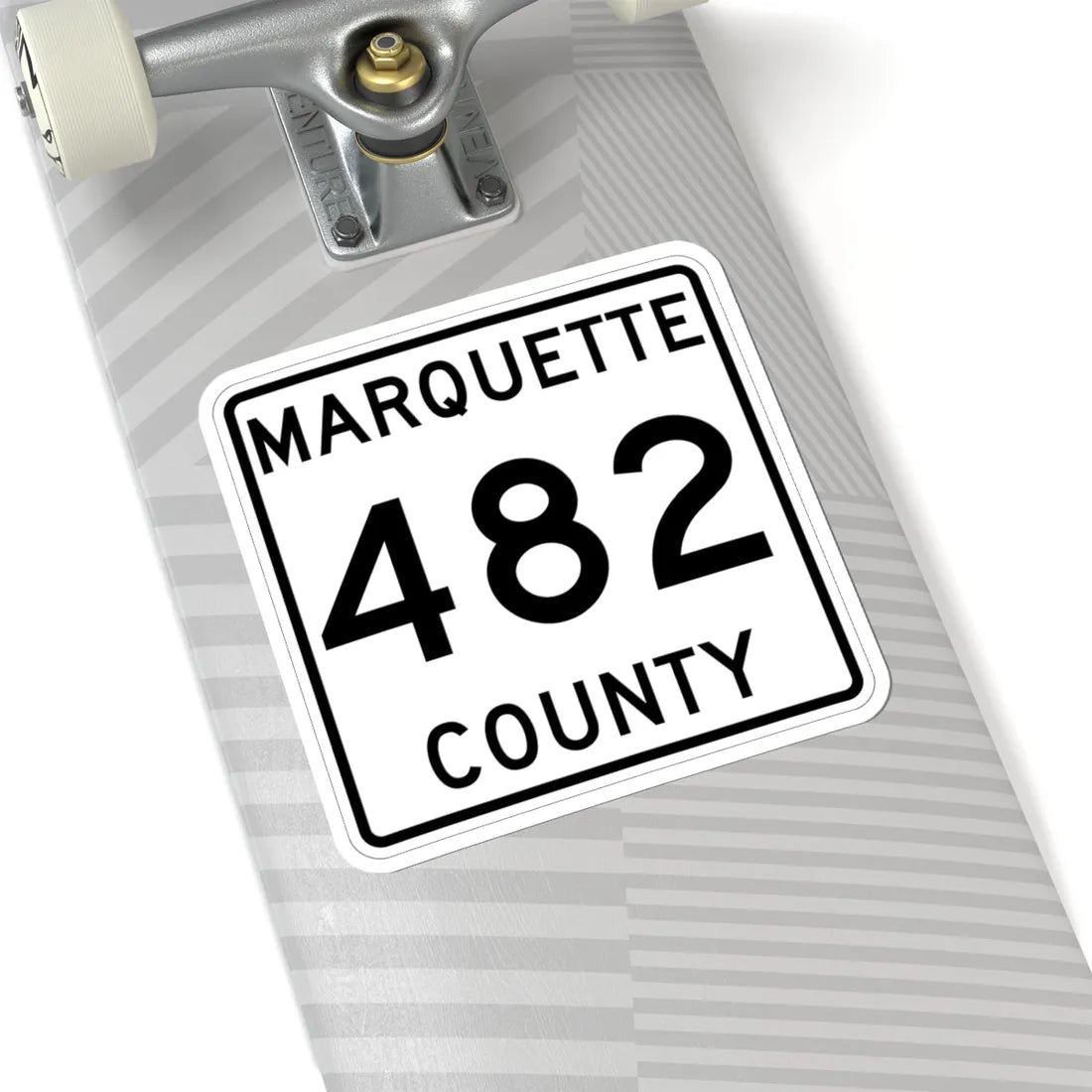 Michigan 482 Marquette County (Michigan) (Road Sign) STICKER Vinyl Kiss-Cut Decal - The Sticker Space
