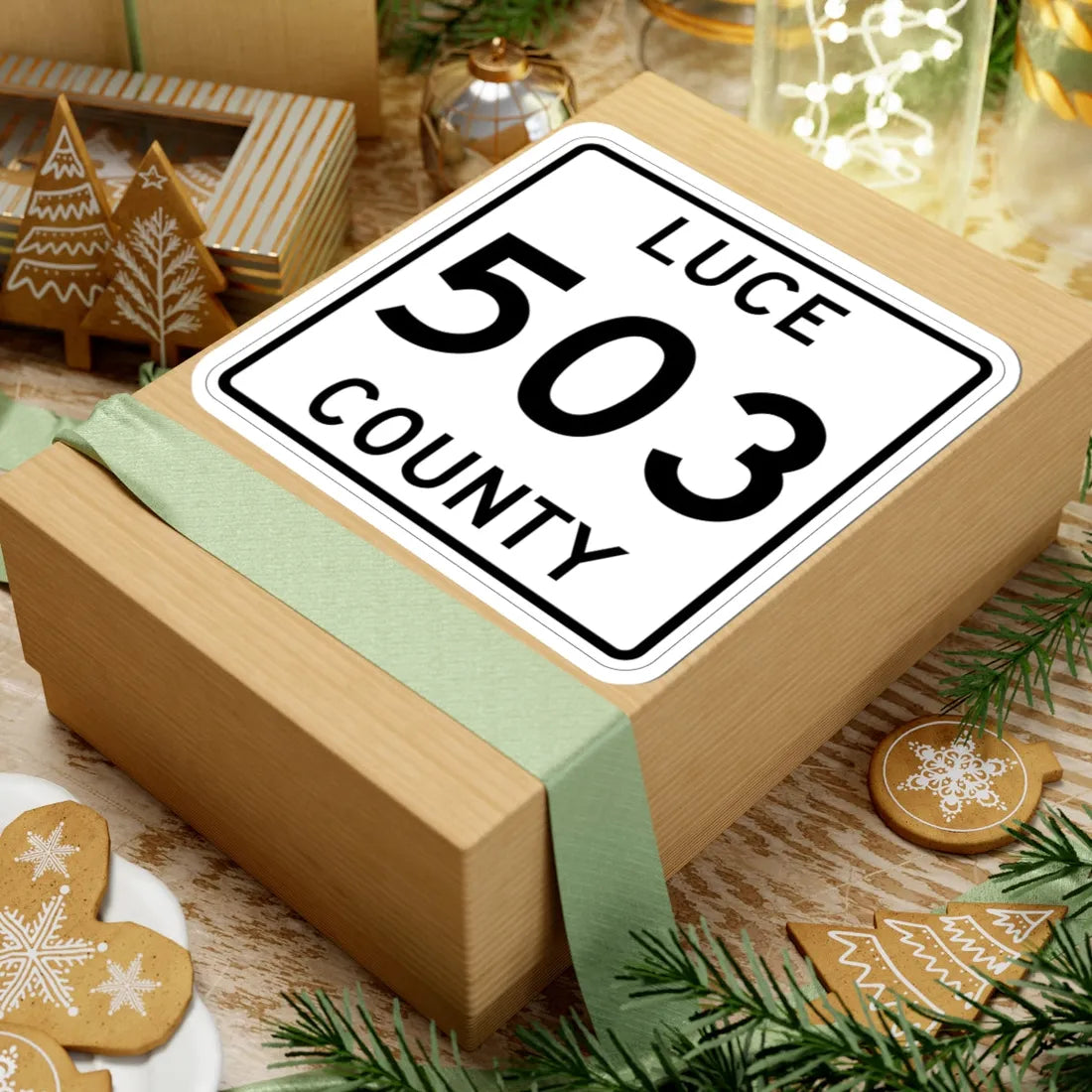 Michigan 503 Luce County (Michigan) (Road Sign) STICKER Vinyl Kiss-Cut Decal - The Sticker Space