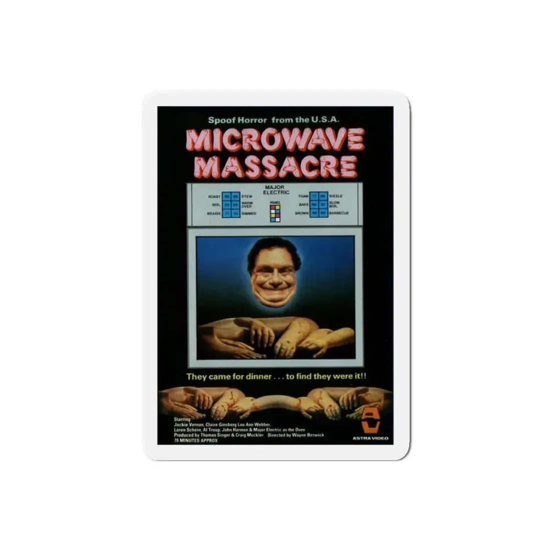 MICROWAVE MASSACRE (3) 1979 Movie Poster - Refrigerator Magnet - The Sticker Space