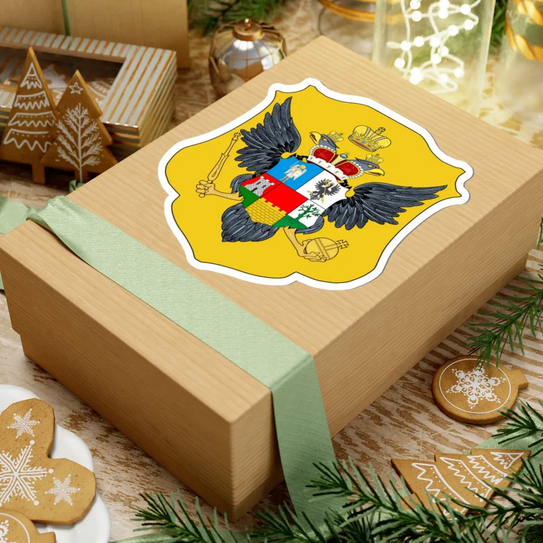 Middle CoA of 2nd Malorosian collegium (Ukraine) (Coat of Arms) STICKER Vinyl Kiss-Cut Decal - The Sticker Space