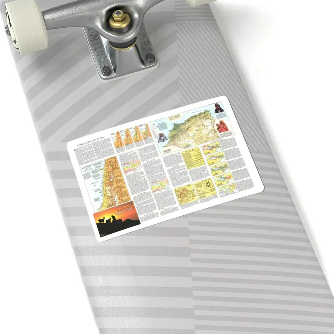 Middle East - The Peoples 2 (1972) (Map) STICKER Vinyl Kiss-Cut Decal - The Sticker Space