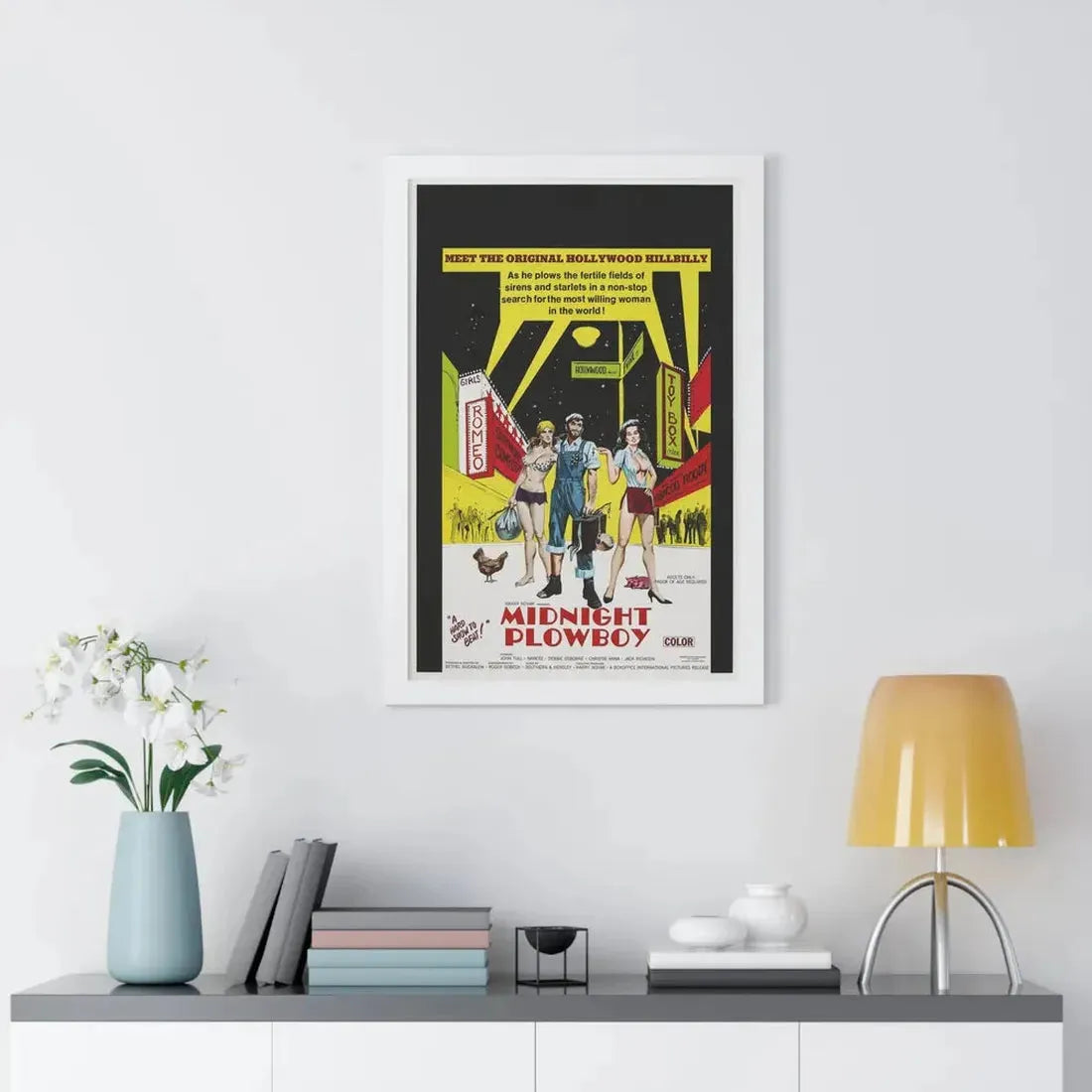 MIDNIGHT PLOWBOY 1971 - Framed Movie Poster - The Sticker Space