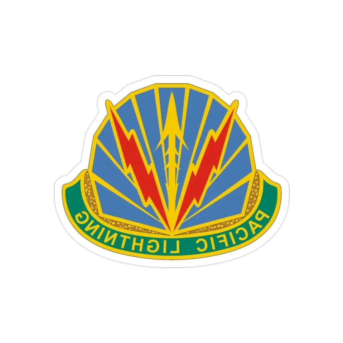 Military Police Brigade Hawaii 2 (U.S. Army) REVERSE PRINT Transparent Die-Cut STICKER - The Sticker Space