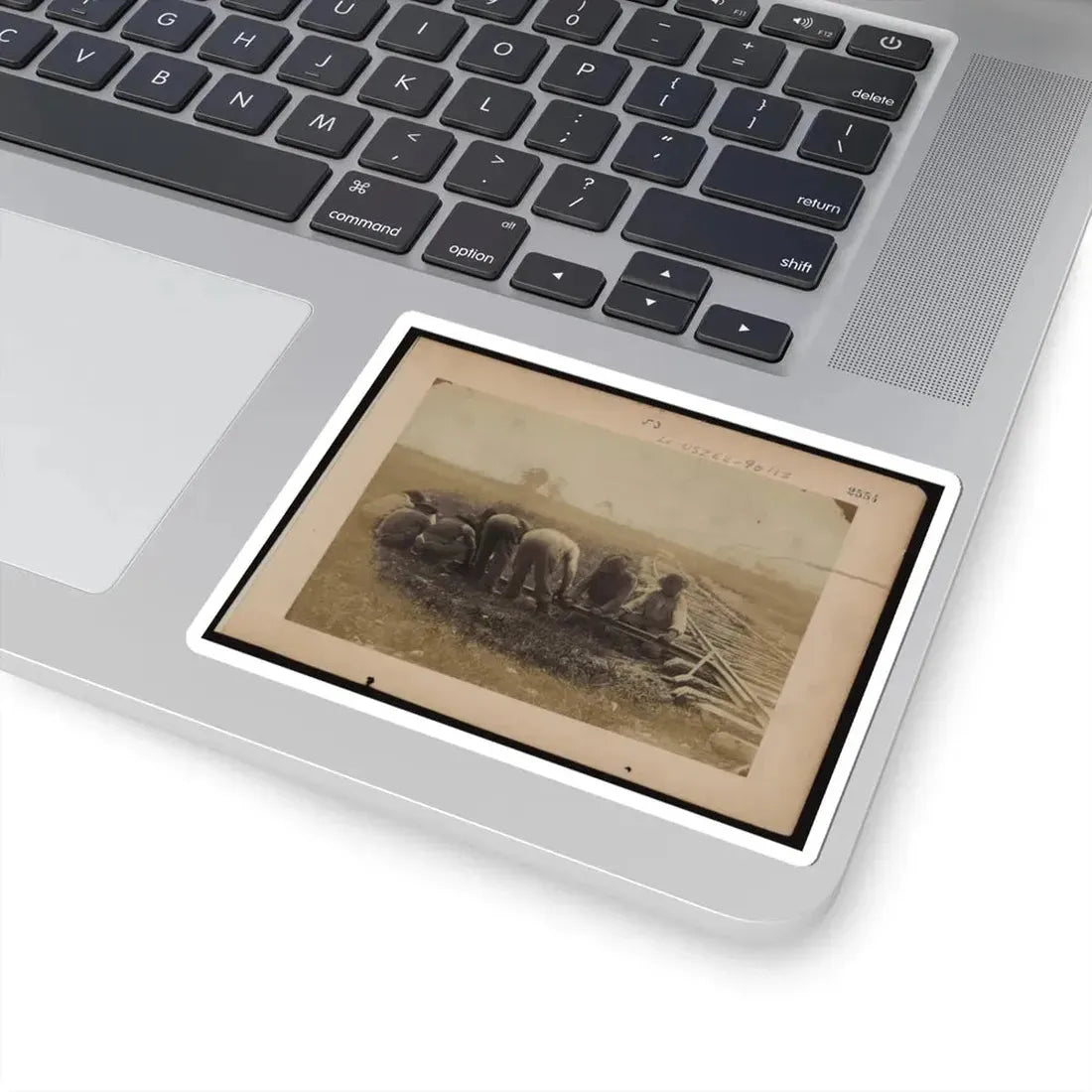 Military Railroad Operations in Northern Virginia African American Laborers Twisting Rail (U.S. Civil War) STICKER Vinyl Kiss-Cut Decal - The Sticker Space