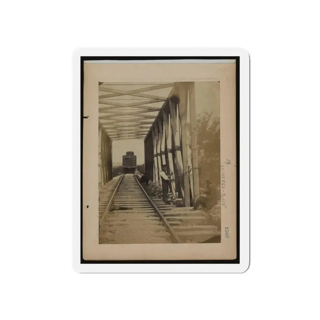 Military Railroad Operations In Northern Virginia Men Working On Bridge (U.S. Civil War) Refrigerator Magnet - The Sticker Space