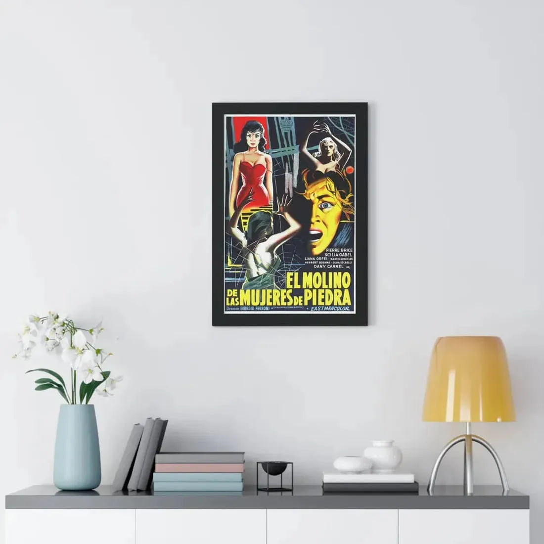 MILL OF THE STONE WOMEN (2) 1960 - Framed Movie Poster - The Sticker Space