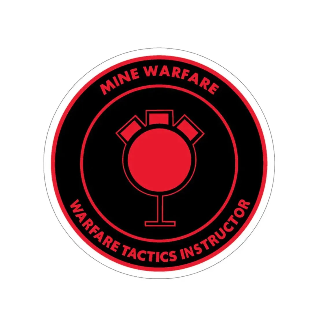 Mine Warfare Warfare Tactics Instructor (U.S. Navy) STICKER Vinyl Die-Cut Decal - The Sticker Space