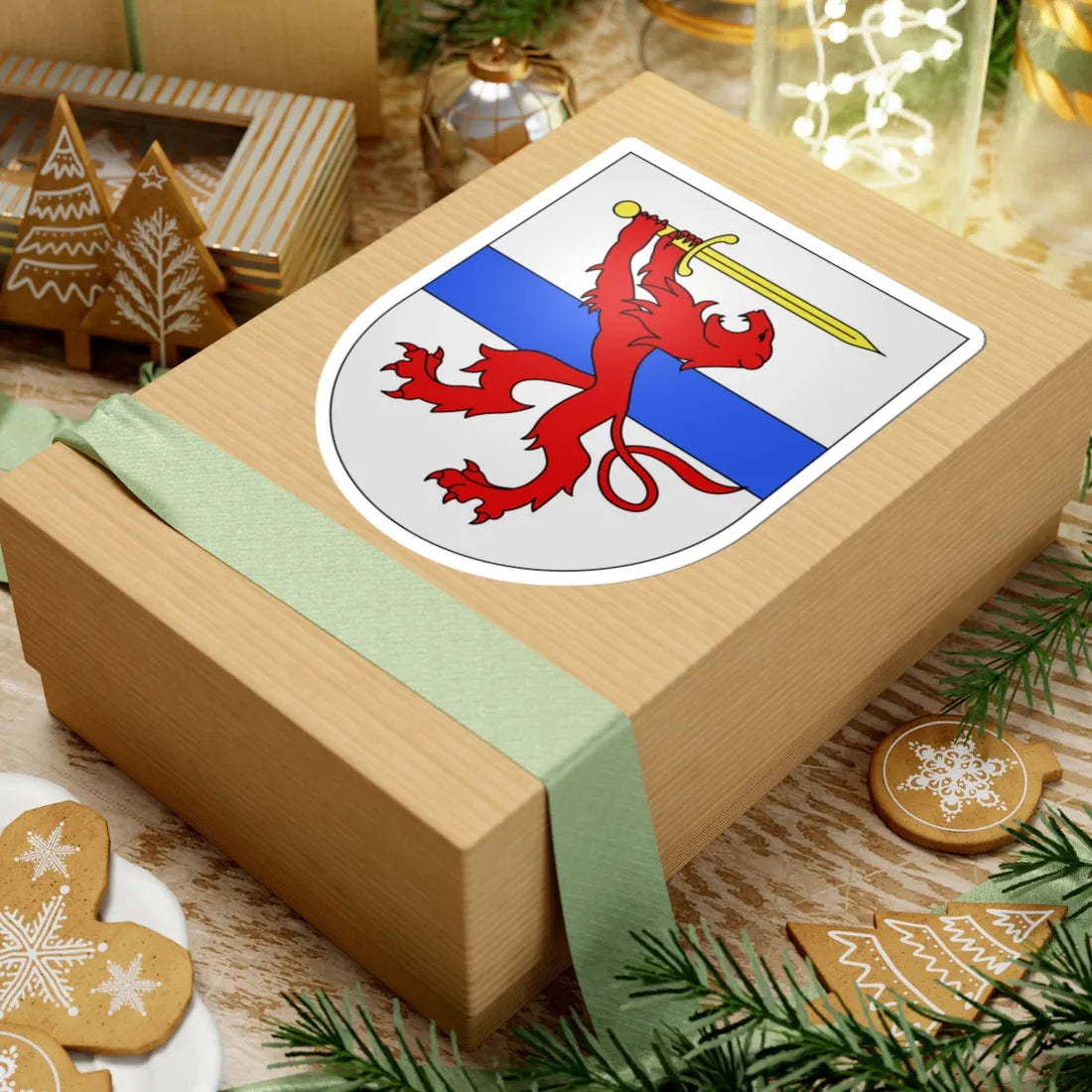 Minusio-coat of arms (Switzerland) (Coat of Arms) STICKER Vinyl Kiss-Cut Decal - The Sticker Space