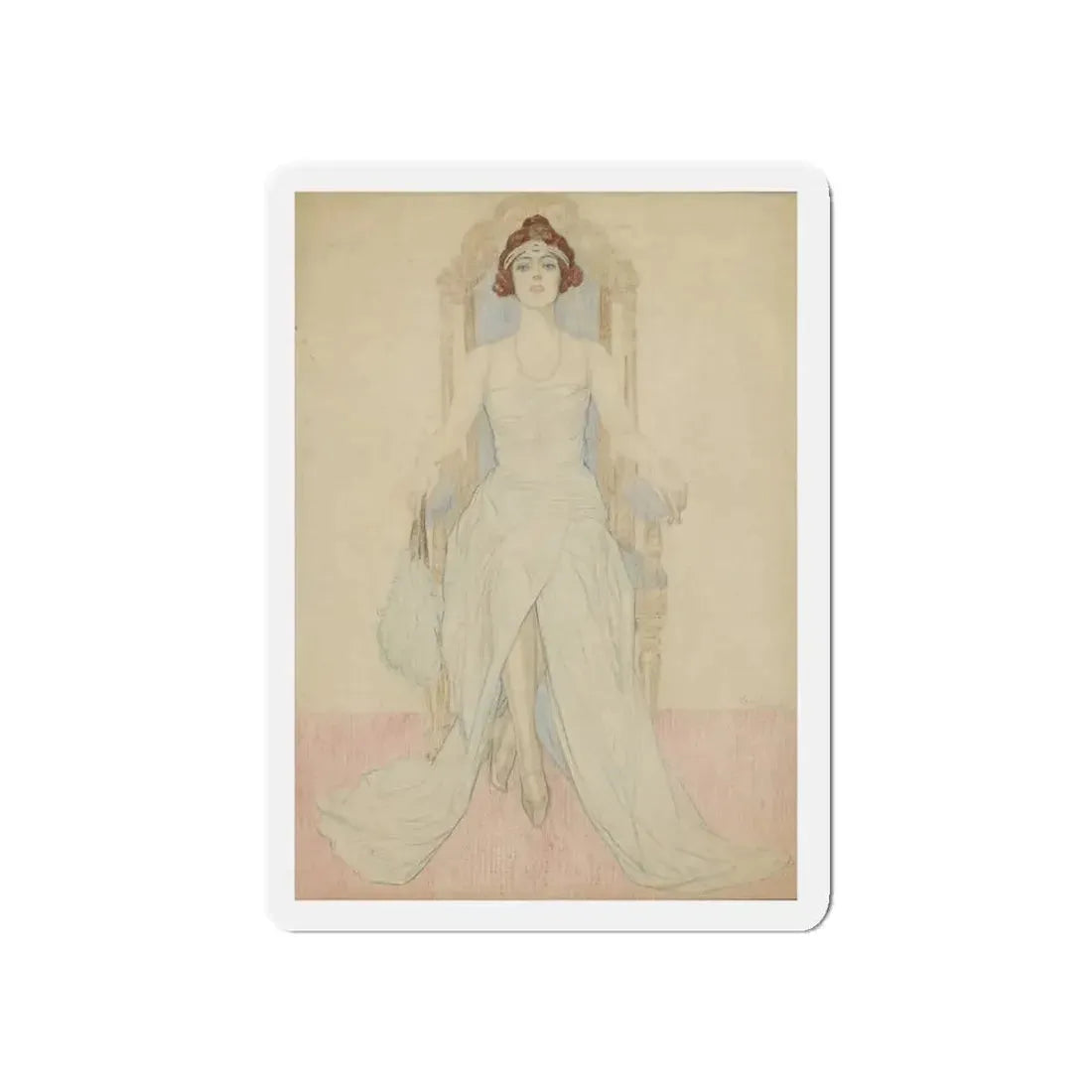 Miss Alice Weaver (Magazine Illustration) Refrigerator Magnet - The Sticker Space