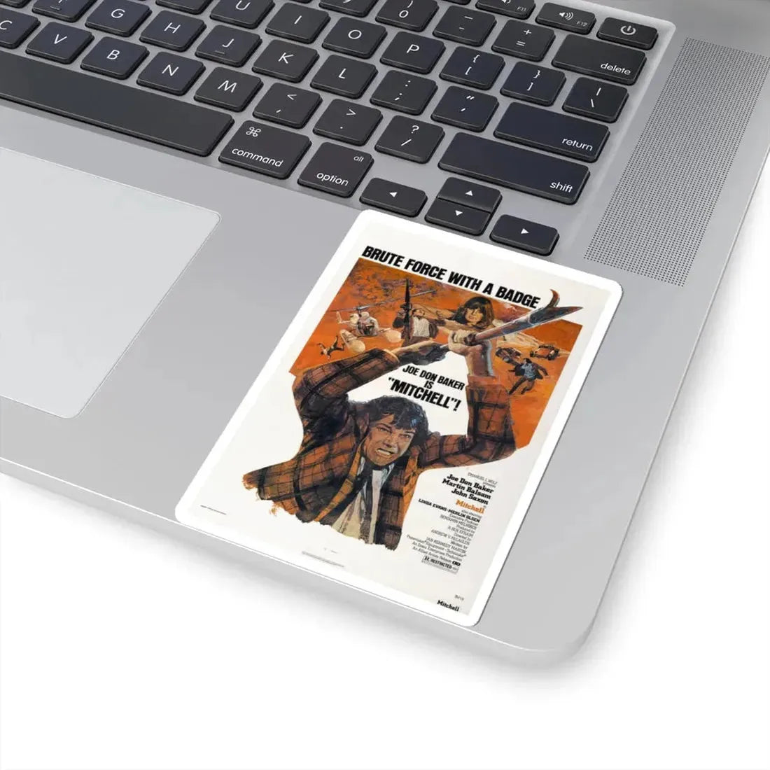 MITCHELL 1975 Movie Poster - STICKER Vinyl Kiss-Cut Decal - The Sticker Space