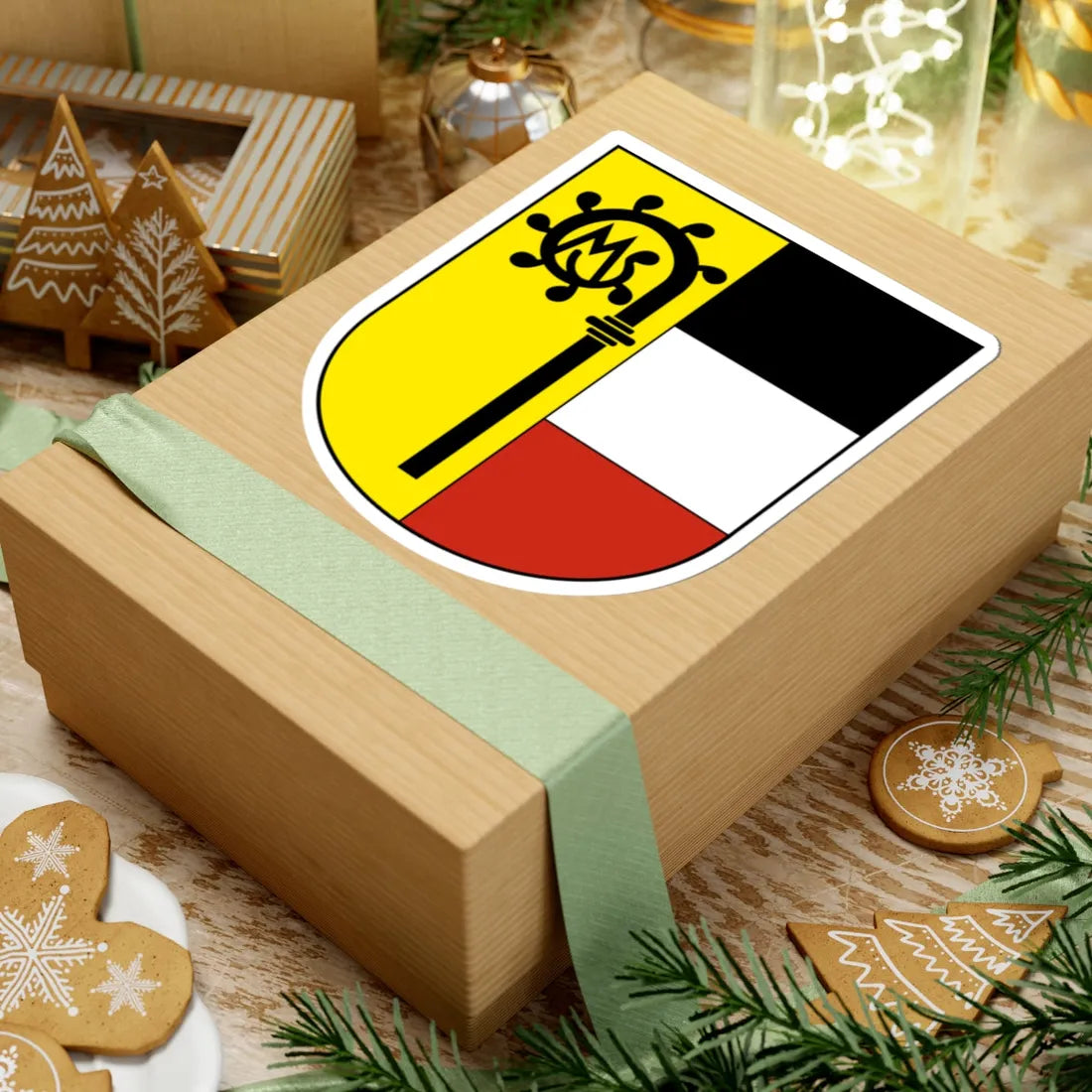 MümliswilRamiswil-blazon (Switzerland) (Coat of Arms) STICKER Vinyl Kiss-Cut Decal - The Sticker Space