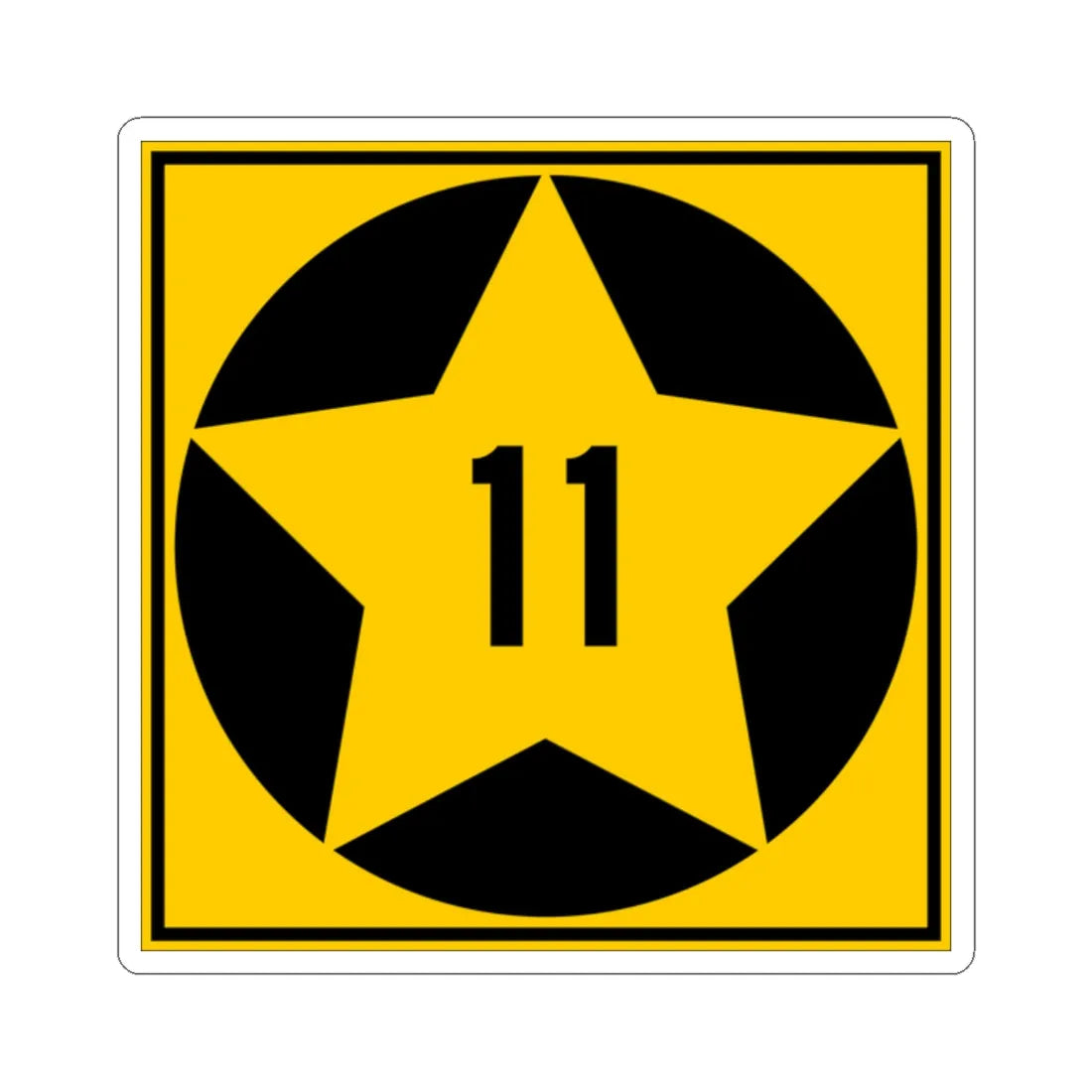 MN-11 1920 (Minnesota) (Road Sign) STICKER Vinyl Kiss-Cut Decal - The Sticker Space