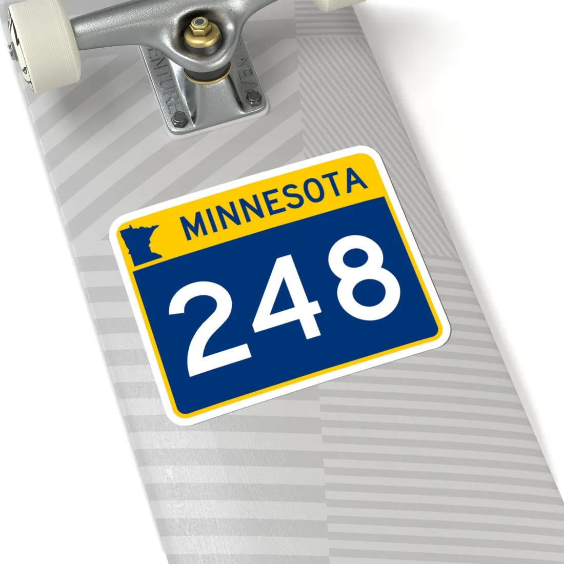 MN-248 wide (Minnesota) (Road Sign) STICKER Vinyl Kiss-Cut Decal - The Sticker Space