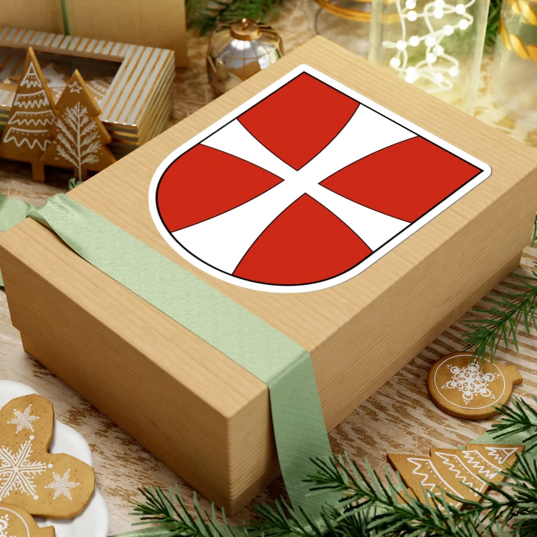 Münsterlingen-blazon (Switzerland) (Coat of Arms) STICKER Vinyl Kiss-Cut Decal - The Sticker Space