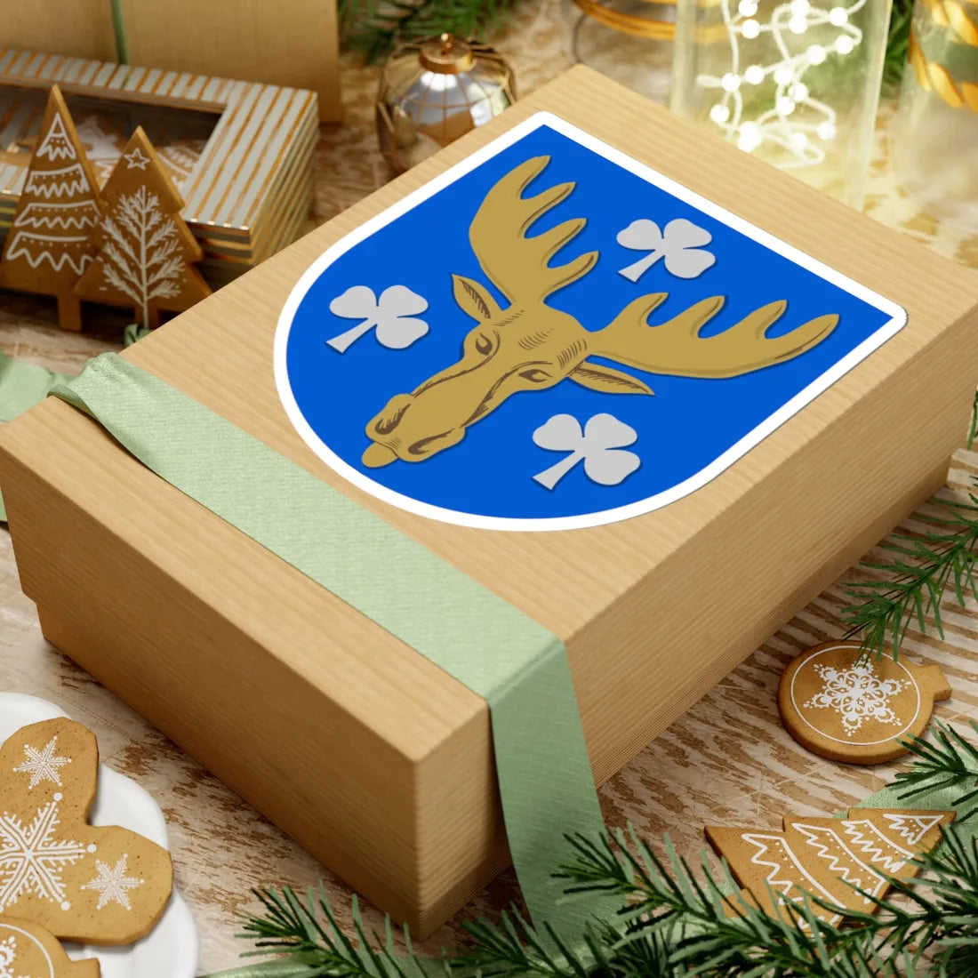 Mäntsälä.vaakuna (Finland) (Coat of Arms) STICKER Vinyl Kiss-Cut Decal - The Sticker Space