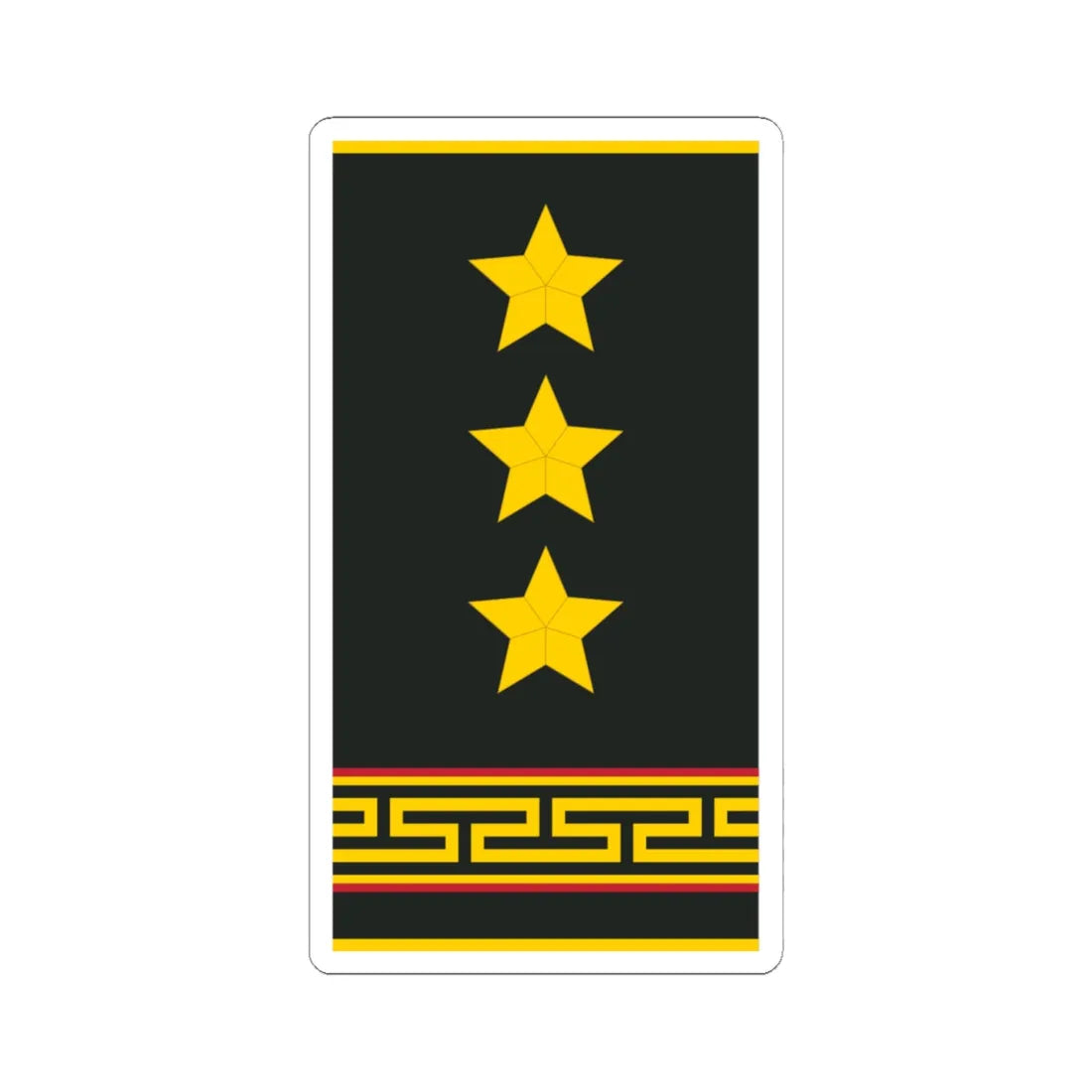 Mongolian Army COL shirt (Mongolia) (Military Rank) STICKER Vinyl Kiss-Cut Decal - The Sticker Space