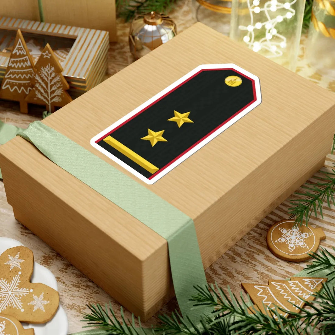 Mongolian Army LTC service (Mongolia) (Military Rank) STICKER Vinyl Kiss-Cut Decal - The Sticker Space