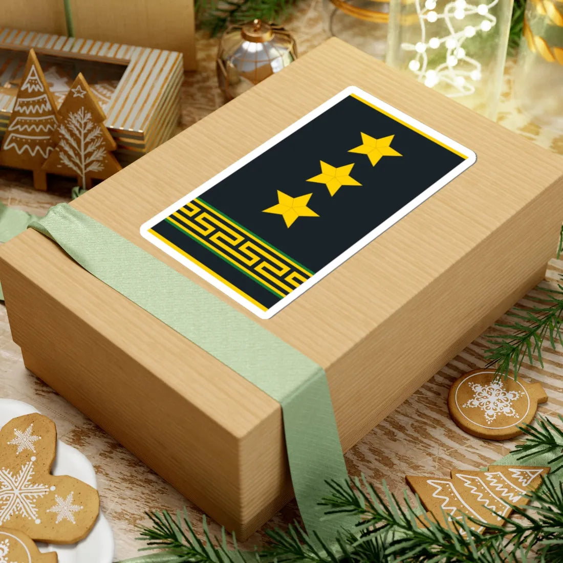 Mongolian Border troops COL shirt (Mongolia) (Military Rank) STICKER Vinyl Kiss-Cut Decal - The Sticker Space