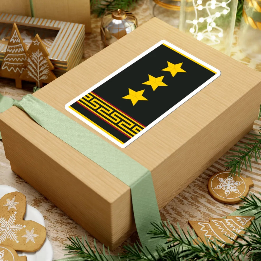 Mongolian Internal troops COL shirt (Mongolia) (Military Rank) STICKER Vinyl Kiss-Cut Decal - The Sticker Space