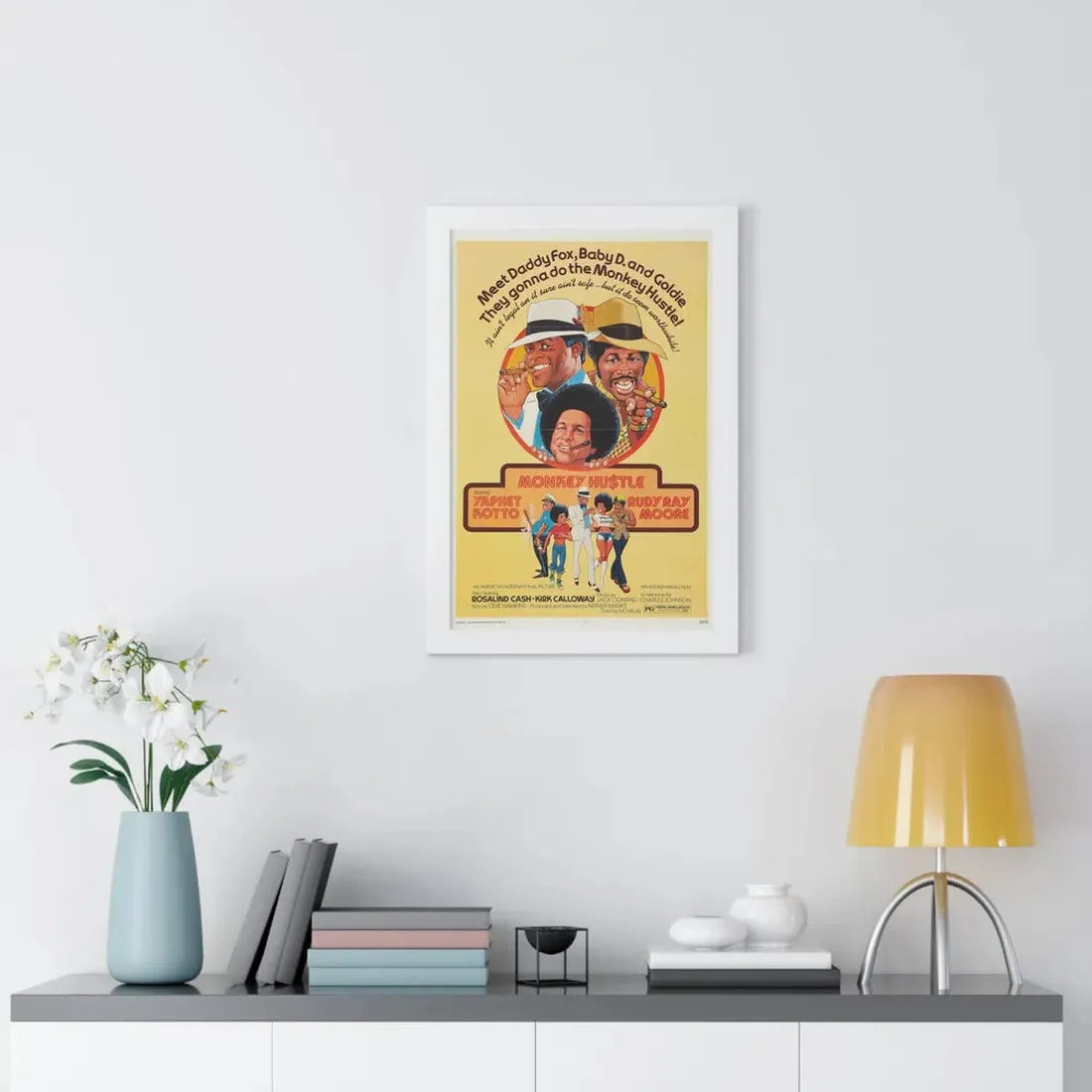 MONKEY HUSTLE 1976 - Framed Movie Poster - The Sticker Space