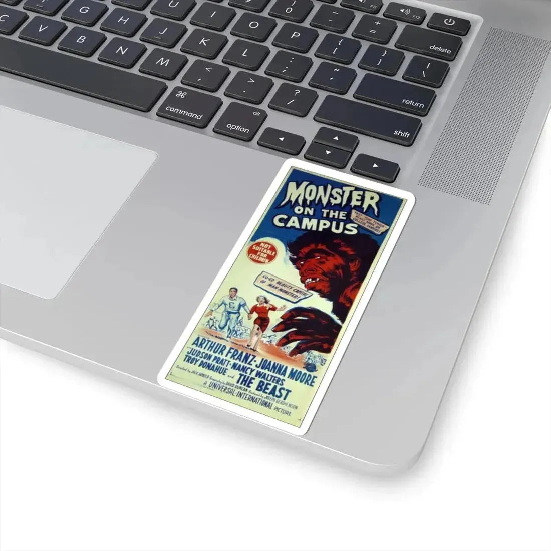 MONSTER ON THE CAMPUS 1958 Movie Poster - STICKER Vinyl Kiss-Cut Decal - The Sticker Space