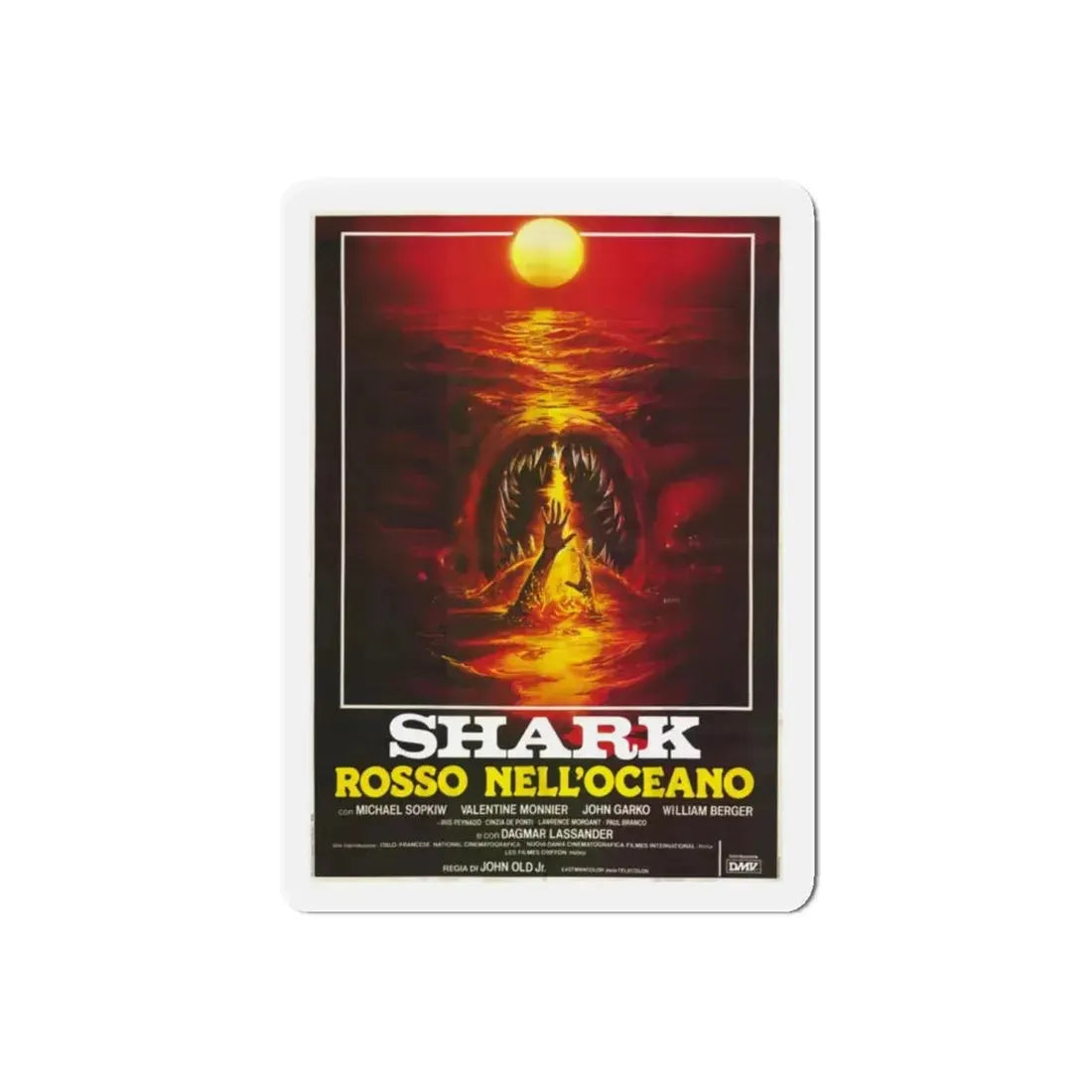 MONSTER SHARK (2) 1984 Movie Poster - Refrigerator Magnet - The Sticker Space