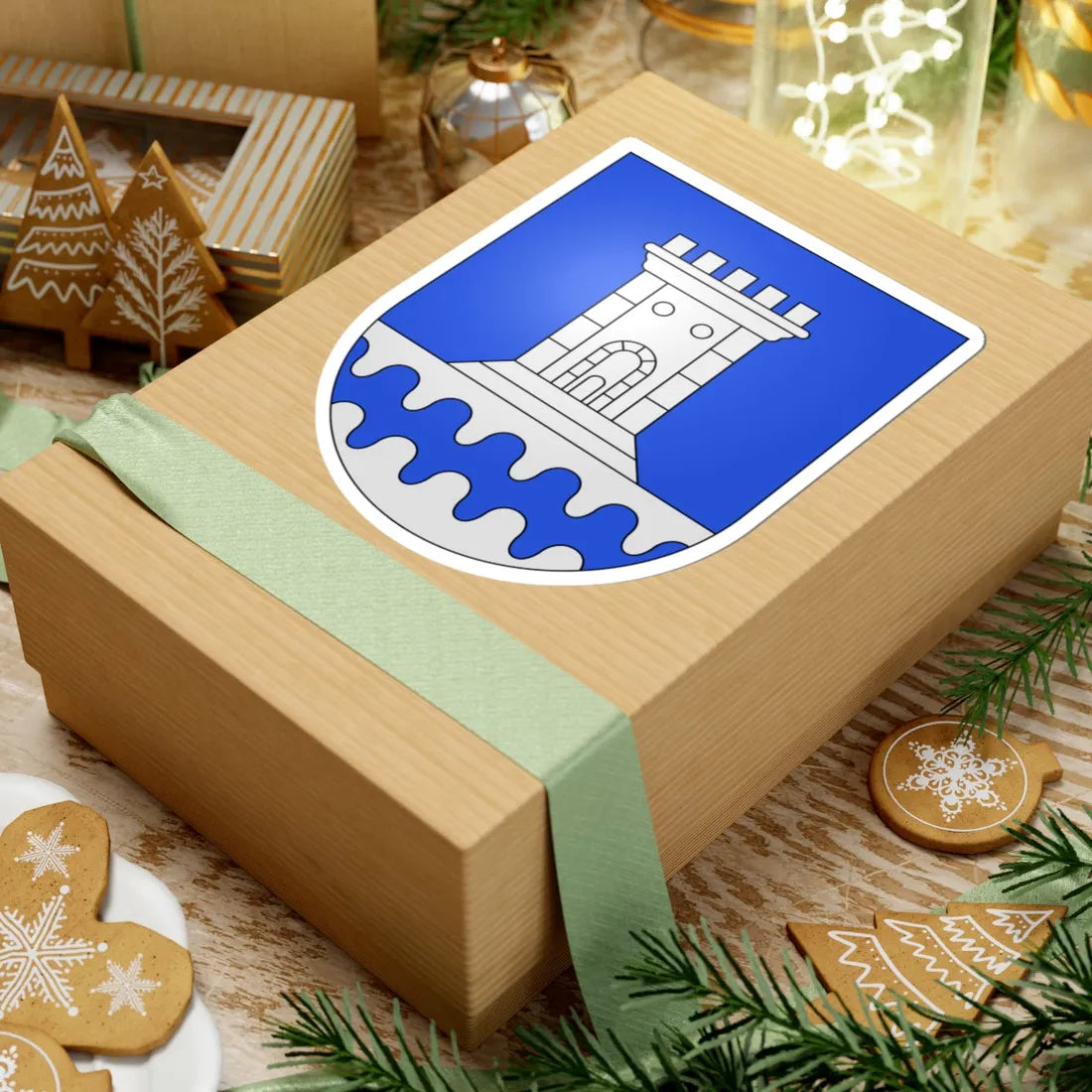 MonteCarasso-coat of arms (Switzerland) (Coat of Arms) STICKER Vinyl Kiss-Cut Decal - The Sticker Space